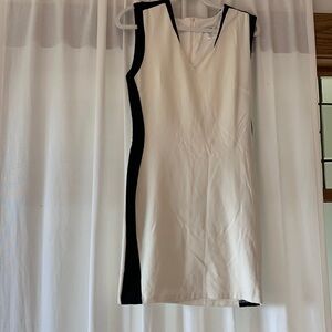 Bar III tank style dress with black side stripe.
